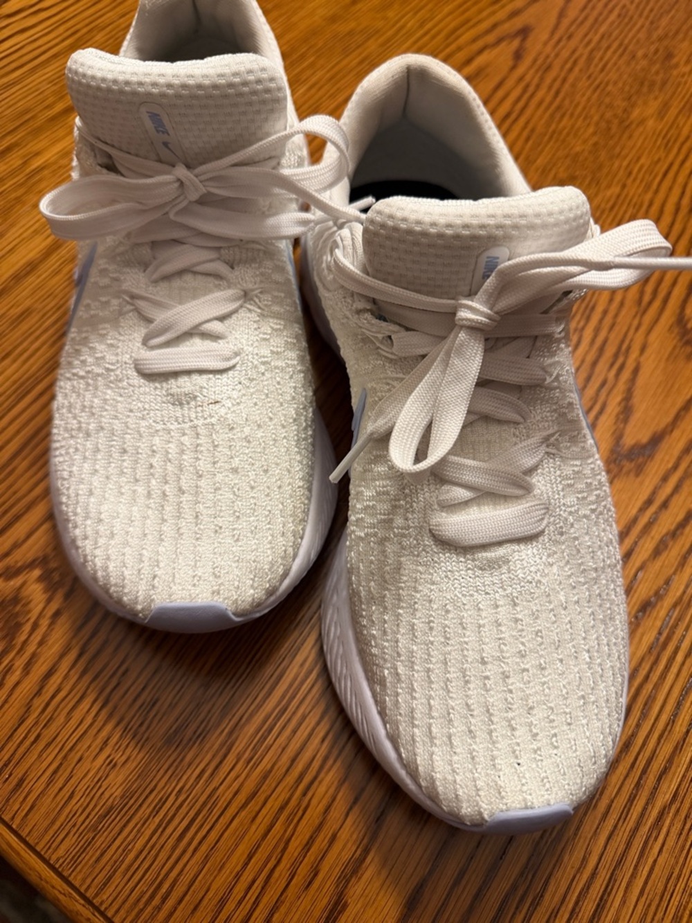 Nike Women's Off-White Knit Running Sneakers